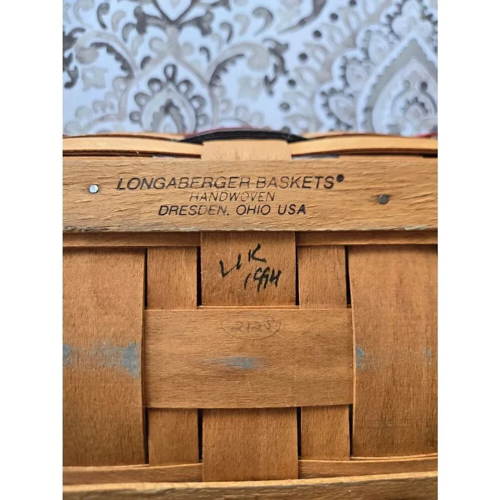 Longaberger handwoven basket
